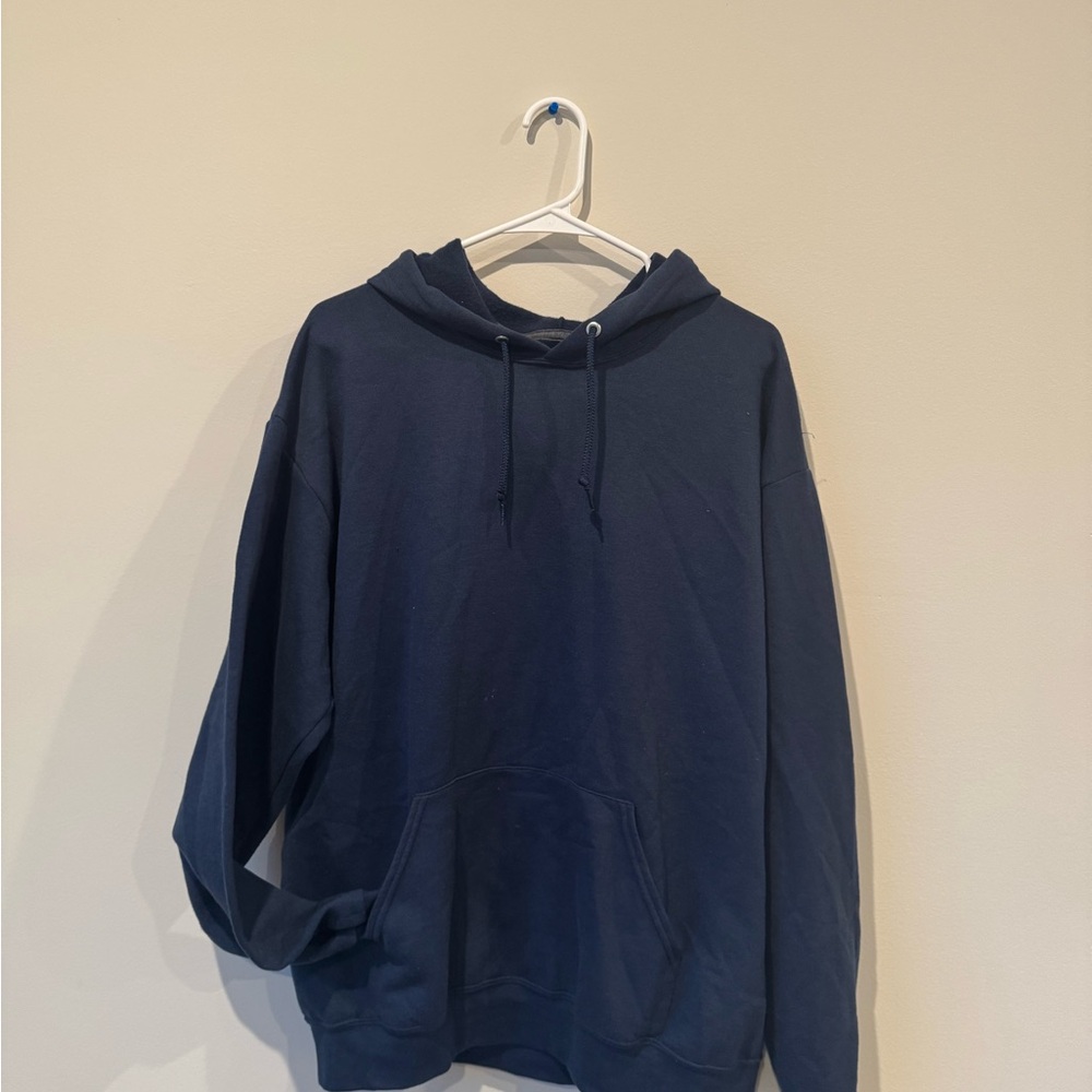 Navy Blue Lightweight Hoodie Fruit of the Loom